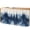 White Gray Blue Dark Blue, variant on Navy Blue Ombre Forest Cabinet Curtains for Shelves, Watercolor Abstract Art Tree Privacy Curtain for Closet Self Adhesive, Dust-Proof Drapes for Closet Storage Room Classroom Doorway, 32"W x 55"L