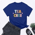 thumbnail image 5 of ZJXFGS Women'S Teacher Tshirts School Outfits for Teachers Teacher Clothes for Women First Day Of School Teacher Shirt Blue L, 5 of 5