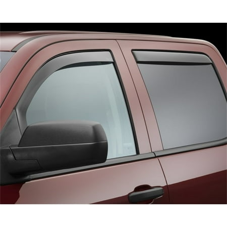 WeatherTech 14+ Chevrolet Silverado 1500 Front and Rear Side Window Deflectors - Dark