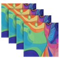 thumbnail image 5 of Satin Native Fab Cotton Dinner Napkin Colorful Dog Art Reusable, 5 of 8