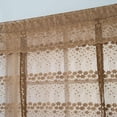 thumbnail image 5 of NAMZI Lace Flower Embroidered Semi Sheer Tie Up Roman Curtain for Living Room Bedroom Balloon Shade Curtain for Window, 5 of 5