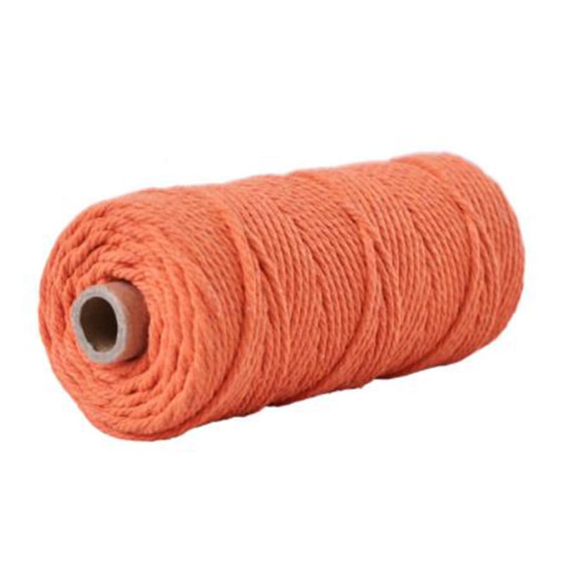 2019 100m Natural Cotton String Twisted Cord Black Craft Macrame Artisan 3mm Use 
