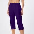 thumbnail image 7 of HAJWOH Capri Leggings for Women Cotton Leggings Stretch Summer Lightweight Casual Athletic Running Workout Yoga Pants, 7 of 7
