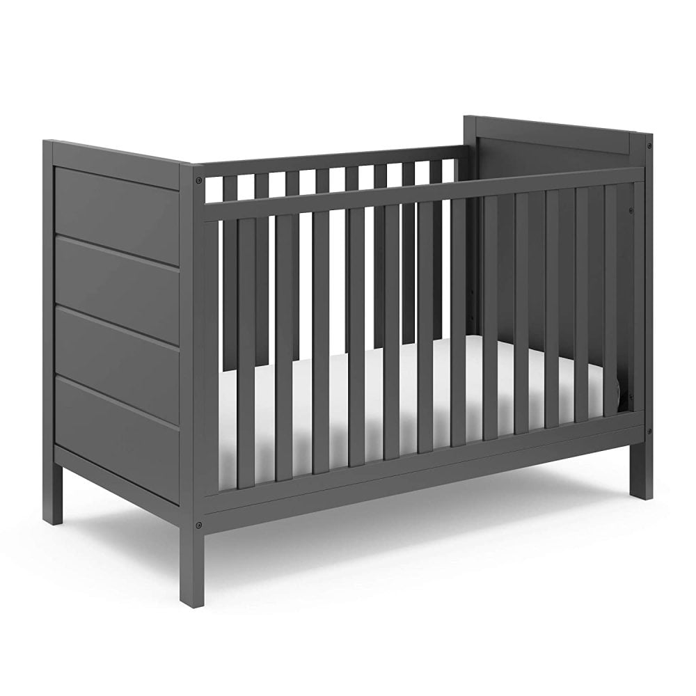 "TaliaPosy Nestling 3in1 Convertible Crib (Gray) 鈥?Easily Converts to