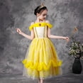 thumbnail image 3 of La Bella Y La Bestia Vestidos De Princesa De Las Niñas De La Ropa De Hadas Palo Mágico Corona Para El Cumpleaños De Halloween De Disfraces Fiesta, 3 of 4