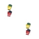 thumbnail image 1 of Guardurnaity 2 pares de guantes para niños de dedo completo invierno otoño deportes al aire libre patinaje esquí ciclismo ciclismo mitones de Rojo amarillo 2piezas, 1 of 6