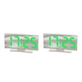 thumbnail image 3 of Toystoory Reloj despertador LED Termómetro Decoración de Calendario digital Alta definición para dormitorio Sala de estar Luz blanca / verde Luz blanca/verde 2Conjunto, 3 of 6