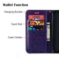 thumbnail image 3 of iPhone XS Max Wallet Case, Dteck Embossed Flower Butterfly Magnetic Flip PU Leather Folio Stand Case Cover Built-in Card Slots & Money Pocket, with wrist Strap, For Apple iPhone XS Max, Purple, 3 of 6