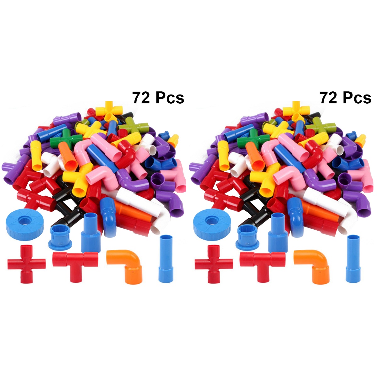Frcolor Building Toy Pipe Construction Toys Puzzle Educational Set