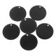 thumbnail image 1 of IFANLANDOR 6Ud Placas Redondas Para Collar De Mascotas Material Inoxidable Color Negro, 1 of 8