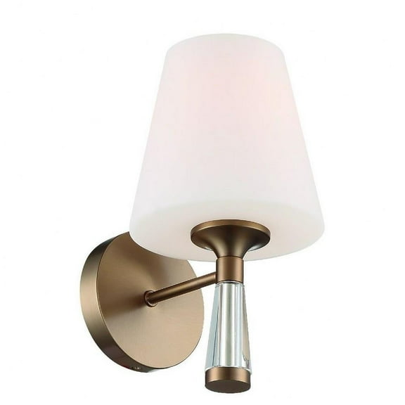 1 Light Wall Mount in Classic Style 6 inches Wide By 10.5 inches High-Vibrant Gold Finish Bailey Street Home 49-Bel-4173462