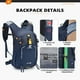 thumbnail image 4 of Mochila de senderismo SKYSPER pequeña, 15 L, resistente al agua para mujeres y hombres, 4 of 7