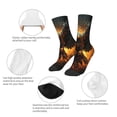 thumbnail image 3 of Rateoe Cool Black Eagle Pattern Children's Socks, Socks Gifts ,kids Crew Soft Cotton Socks , Moisture-Wicking, Durable, Ideal for Daily Wear & Sports, 3 of 5