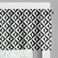 thumbnail image 3 of Ambesonne Geometric Valance Pack of 2, Ornamental Squares, 42"X18", Black White, 3 of 5