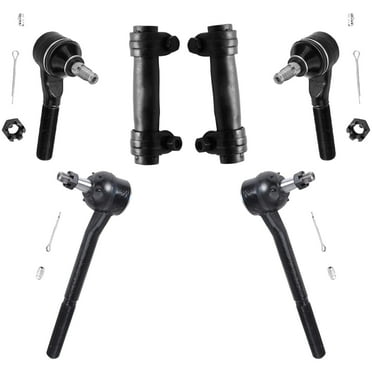Detroit Axle - Front Tie Rod Ends Kit for Chevy S10 Blazer GMC Jimmy Sonoma Isuzu Hombre, 4 Tie Rod End Links, 2 Adjustment Sleeves Replacement