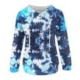 thumbnail image 6 of Tunic Tops for Leggings Cotton Winter Relaxed Fit Hooded Long Sleeve Mitten- Drop Shoulder Hoody Solid Color Leisure Polyester Sweatshirts Hoodies(Blue,S), 6 of 7