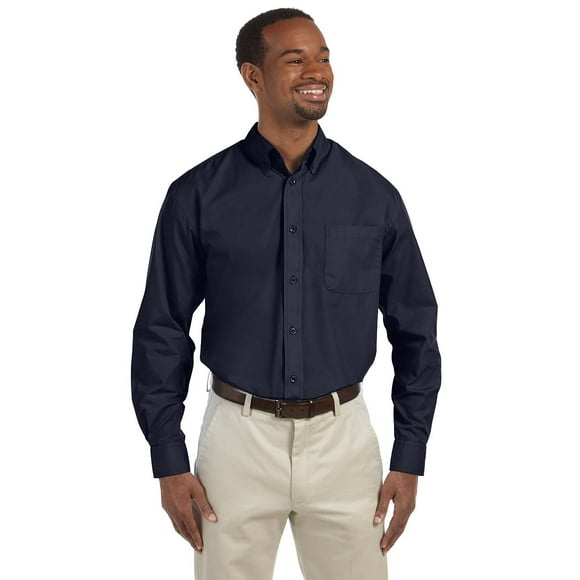 Harriton Men's 3.1 oz. Essential Poplin