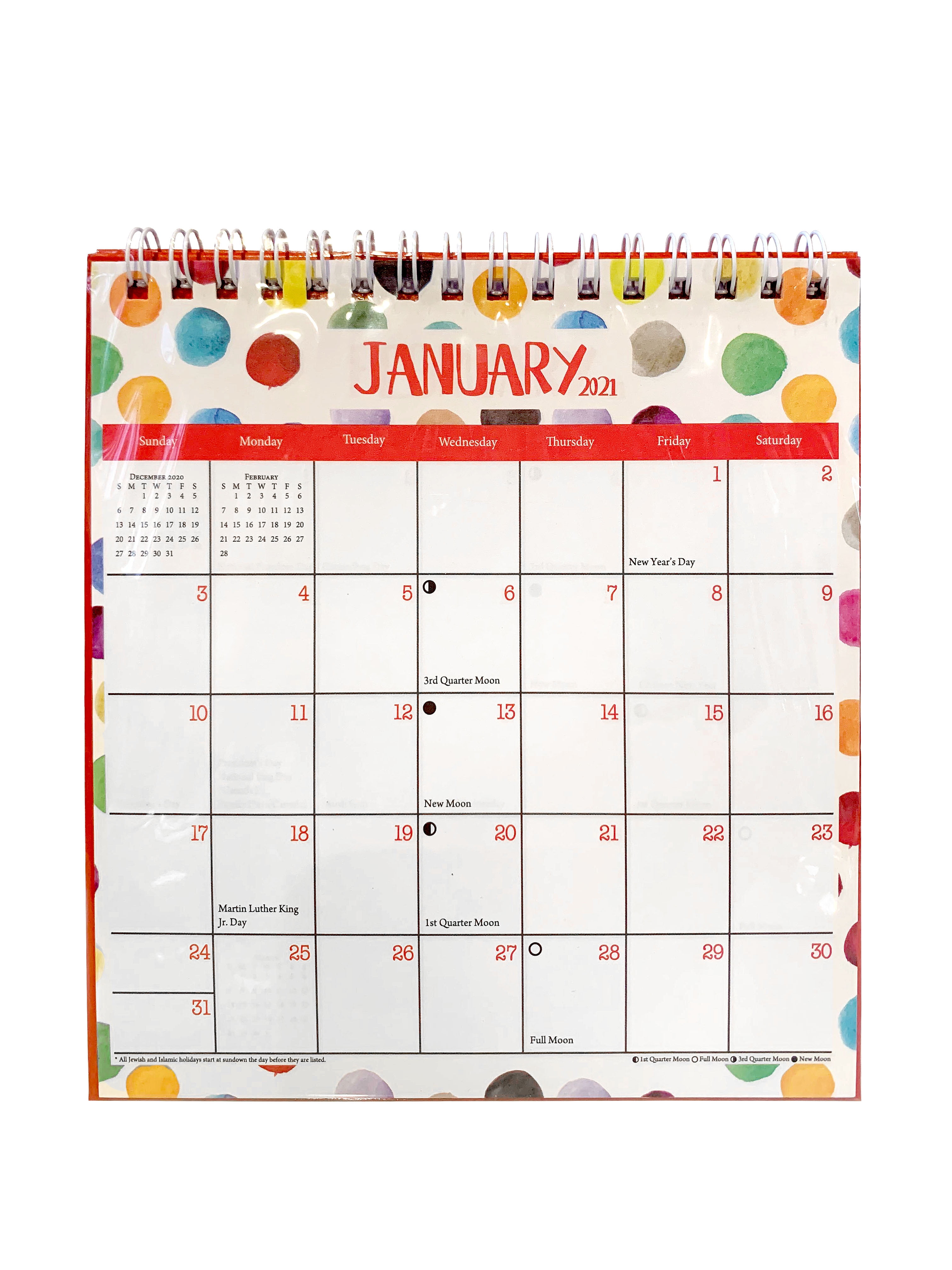 small desktop calendar 2021