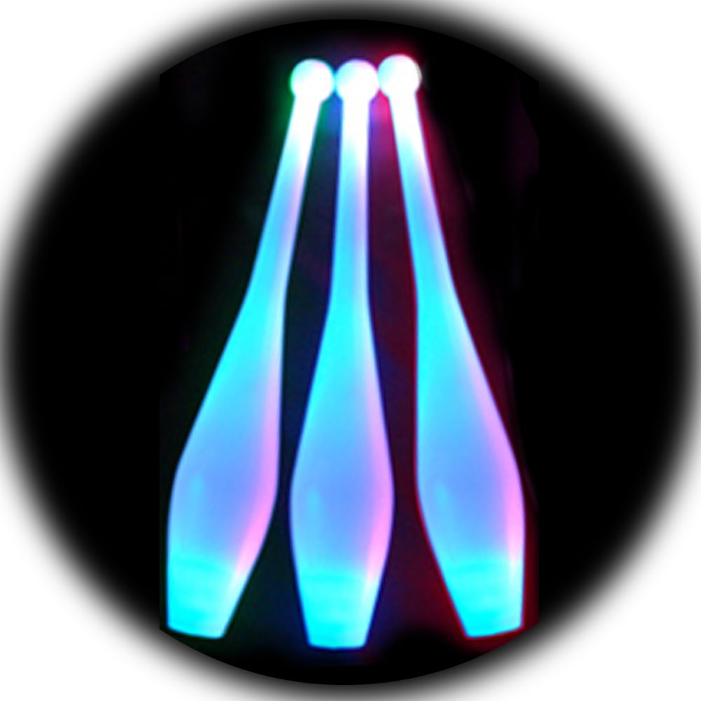 28 Programs One-Piece LED GLOW Juggling Club MULTI-LIGHT *PRICE Per CLUB! 1x Flames N Games Travel Bag Per Order Quality Training GLOW LED Juggling Club Set Ideal For Beginners & Advance Jugglers!