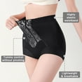 thumbnail image 4 of Aooho Shapewear Panties for Women 3 Pack High Waisted Tummy Control - Thermal Reactive Jacquard Sculpting Slimming Panty with Lace, Breathable & Cool Feeling, 4 of 8