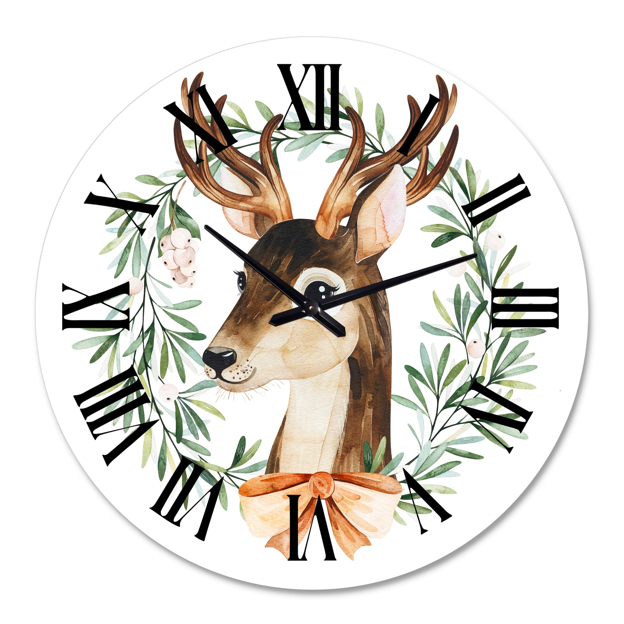 Designart 1 in Quartz Farmhouse Wall Clock