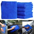 thumbnail image 5 of Dreamhall Microfiber Cleaning Cloths, Car Auto Care Microfiber Clean Towels, Non-Abrasive, Reusable and Washable - Pack of 5, 25*25cm Purple, 5 of 12