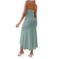 thumbnail image 4 of Lmnyox Strapless Bodycon Dress for Women Summer Off Shoulder Backless Midi Dress Party Club Dress, 4 of 8