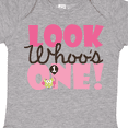 thumbnail image 4 of Inktastic Look Who is One Owl Girls Baby Bodysuit, 4 of 5