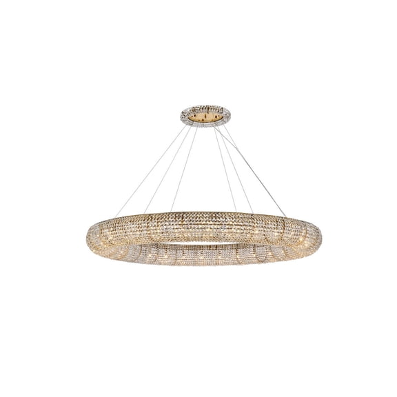 Elegant Lighting Paris 30-Light Metal & Crystal Chandelier in Gold