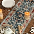 thumbnail image 4 of SM-XLHN Boho Bohemia Style Red Orange Fall Table Runner, Country Rustic Farmhouse Magical Kitchen Dining Table Decoration for Home Party Decor 13x72 Inch, 4 of 6