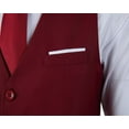 thumbnail image 2 of Boy's 4 Button Formal Boy Suit Vest White Shirt and Die 14Years Burgundy, 2 of 5