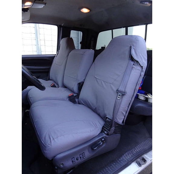 D1180 1998-2001 Dodge Ram Quad Cab 1500-3500 Front 40/20/40 Split Seat With Integrated Seatbelts in Lost Camo Endura