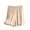 B-Beige, variant on Wyobmus Womens Pajama Shorts Comfy Lounge Bottom Elastic Waist Sleepwear Solid Plus Size Pj Bottoms Sleep Shorts B-Khaki