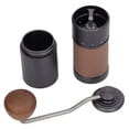 thumbnail image 1 of Manual Coffee Grinding Mill, 420 Grinding Core Manual Coffee Bean Grinder Stainless Steel Real Wood Adjustment Nut Lightweight For Cafe, 1 of 8