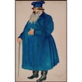 thumbnail image 2 of Boris Kustodiev 13x18 Gold Ornate Wood Frame and Double Matted Museum Art Print Titled - Costume Design for the Merchant Dikoy from Alexander Ostrovsky's Play ‘The Storm’ (1920), 2 of 4