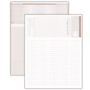 Compuchecks 500 High security Blank Check Top - Brown Mazed - Computer Voucher Checks Compatible with QuickBooks And Any laser Or Inkjet Printer