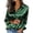 Green women's long sleeve satin blouse a1, variant on Women's Long Sleeve Satin Blouse Elegant Collared Casual Shirt Solid Color Party Wear Tops, White S