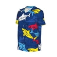 thumbnail image 2 of Rocae Cartoon Shark for Breathable Men's Baseball T-Shirt Fashionable Casual Baseball Jersey, Moisture-wicking Sportswear XX-Large, 2 of 9