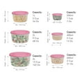 thumbnail image 5 of MILTON Nestable Mixing Bowls with Lids 6 Pack Reusable Plastic Pink, 5 of 8