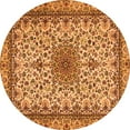 thumbnail image 1 of Ahgly Company Indoor Round Medallion Orange Traditional Area Rugs, 7' Round, 1 of 1