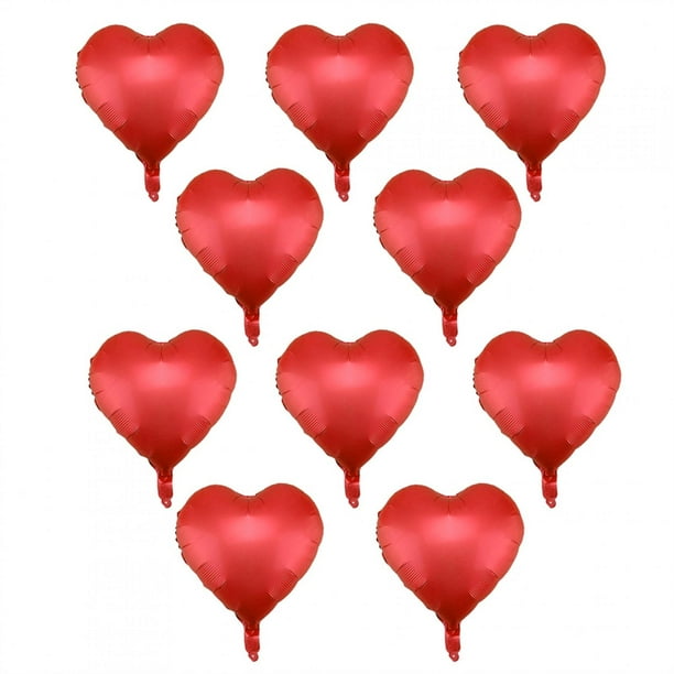 Globo de Decoración NikouMX 10 Globos de Boda Corazón Multicolor 18 pulgadas
