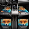 thumbnail image 4 of Salouo Fiery Red Maple Leaf Fox for 4-Piece Floor Mats, Custom Fit Car Mats All-Weather Car Foot Mats Automotive Floor Mats for Cars, Trucks, SUVs, Vehicle Floor Liner, 4 of 7