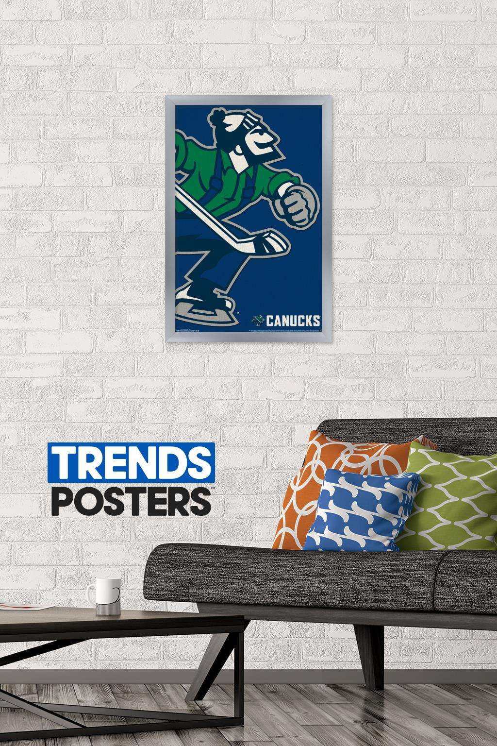 NHL Vancouver Canucks - Logo 14 Wall Poster, 14.725" x 22.375", Framed