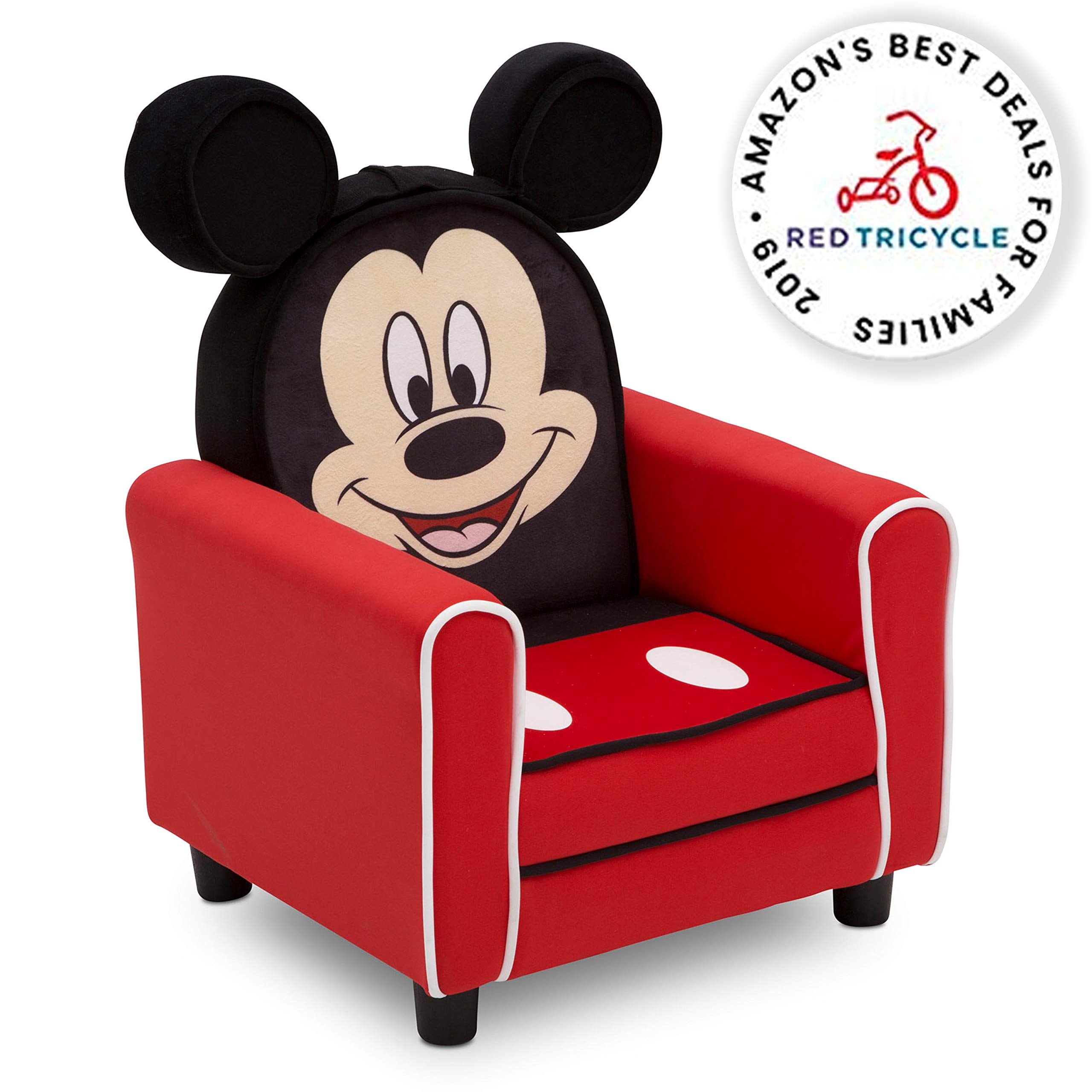 Delta Children Figural Upholstered STF9&nbsp;Kids Chair, Wood ,Disney Mickey Mouse