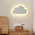 thumbnail image 3 of Tnobhg Modern Cloud Wall Lamp Soft Warm/White Light Eye Protection Living Room Nursery Boys Girls Kids Bedroom Bedside Plug-in Night Lamp, 3 of 7
