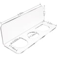 thumbnail image 2 of 2 Pieces No Need to Install self-Adhesive Acrylic Hair Comb Storage Rack, Bathroom Wall Mounted, Transparent Hanging Comb, Curling Iron, Hair Straightener, etc., 2 of 7