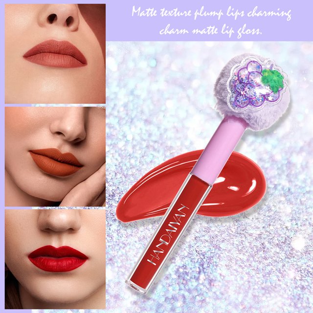 Brillo de labios de terciopelo uso duradero taza antiadherente no se decolora regalo para niñas/mujeres