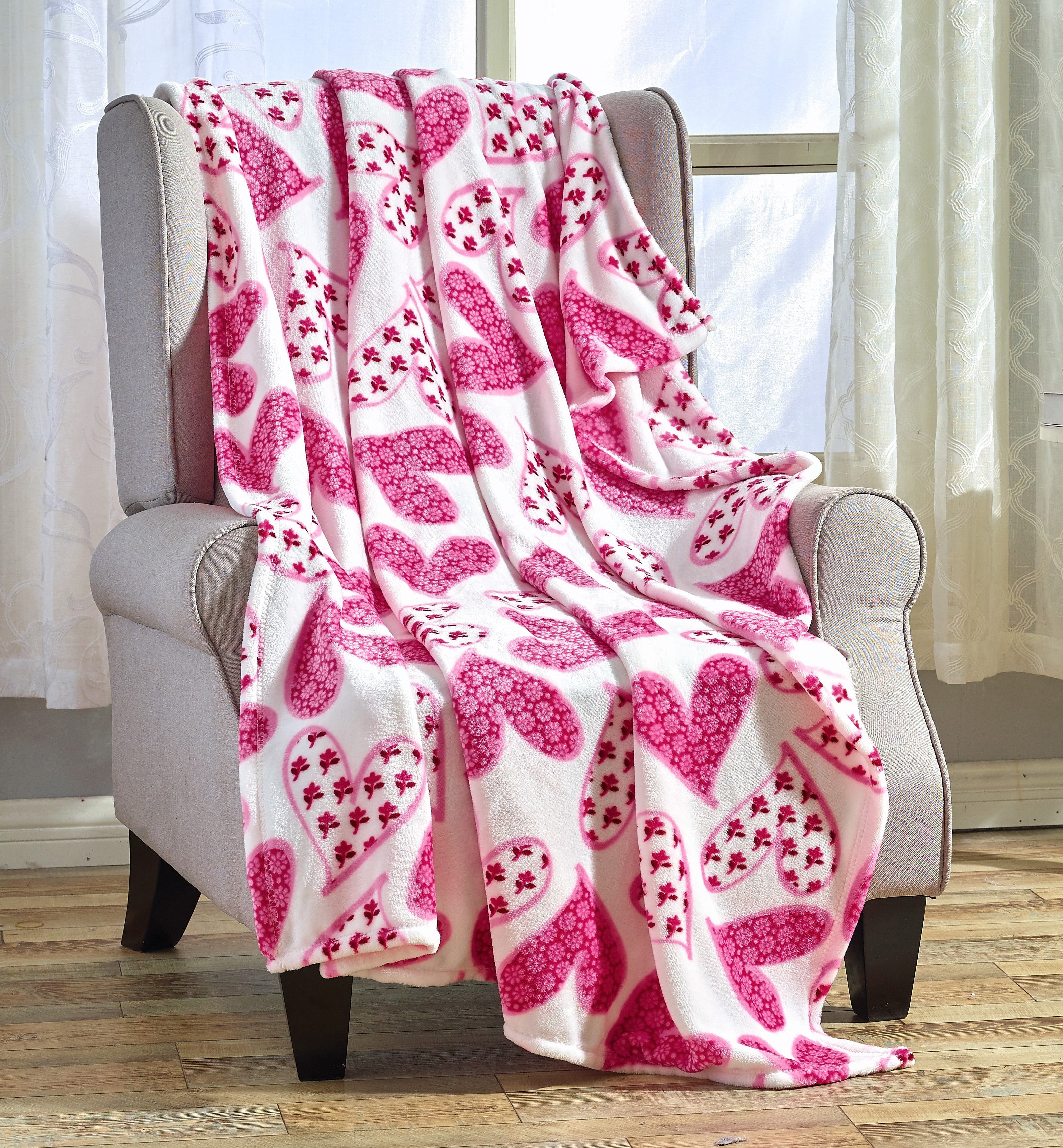 Multi Theme Blanket Throw Soft Blanket Comfortable Luxury Bed Blanket Microfiber 50 x 60, Flamingo-3 