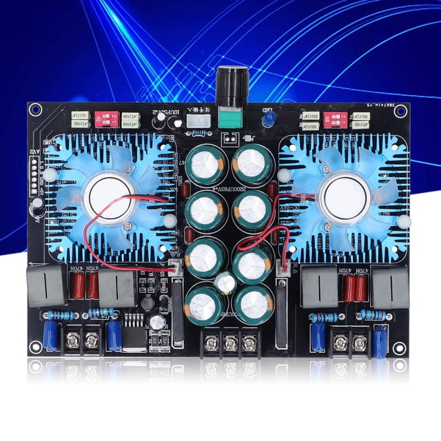 Placa Amplificadora De Potencia Digital, Módulo Amplificador De 2 Canales Con Buena Disipación De Calor Con Ventilador De Refrigeración Para Equipos Multimedia