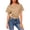 Khaki, variant on Rciityk Womens Summer Tops Casual Crew Neck Short Sleeve Shirt Blouses Solid Color Tapered Waist Crop T Shirts Going Out Tops